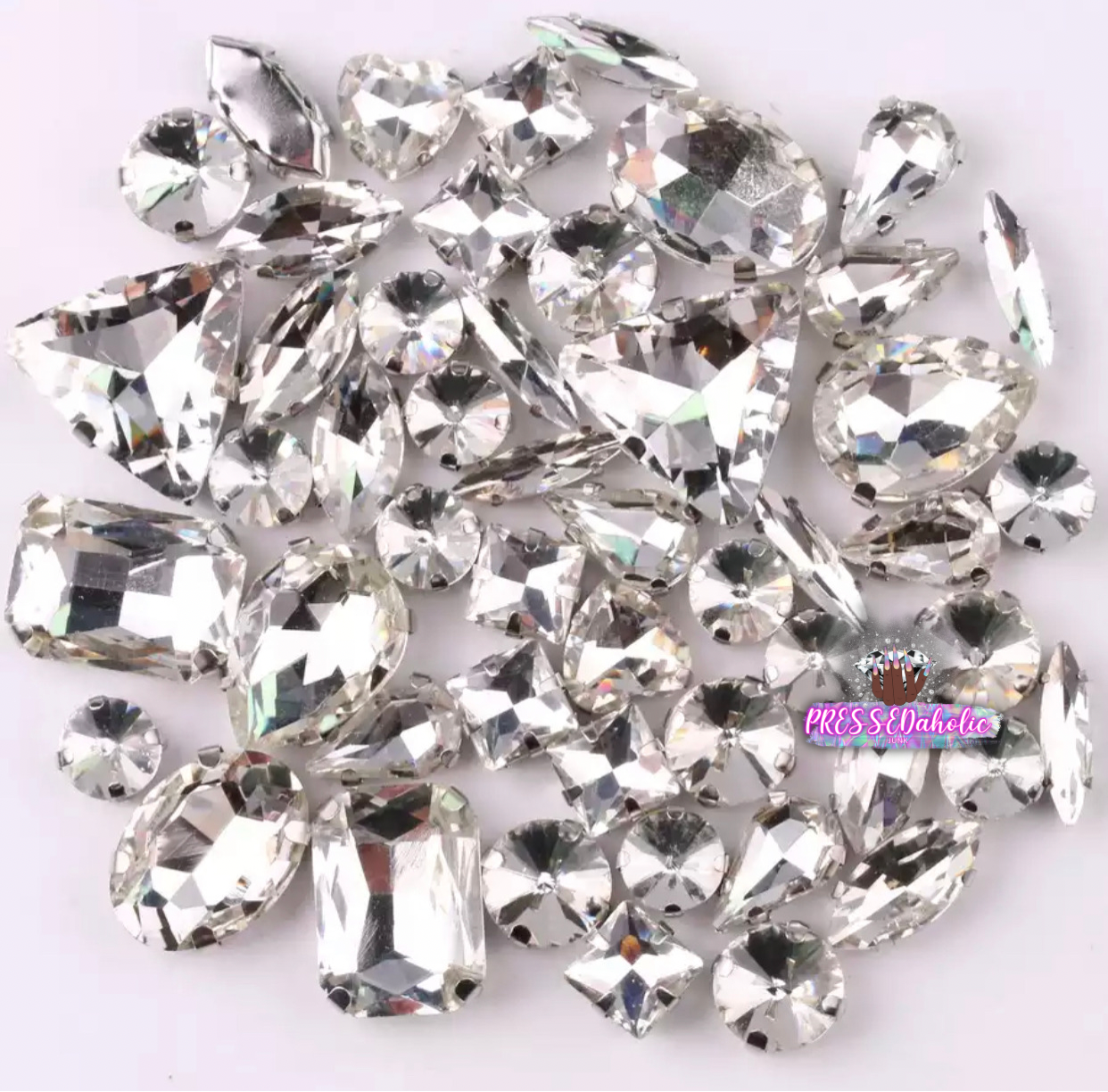 25 pcs Oversized Assorted Rhinestones